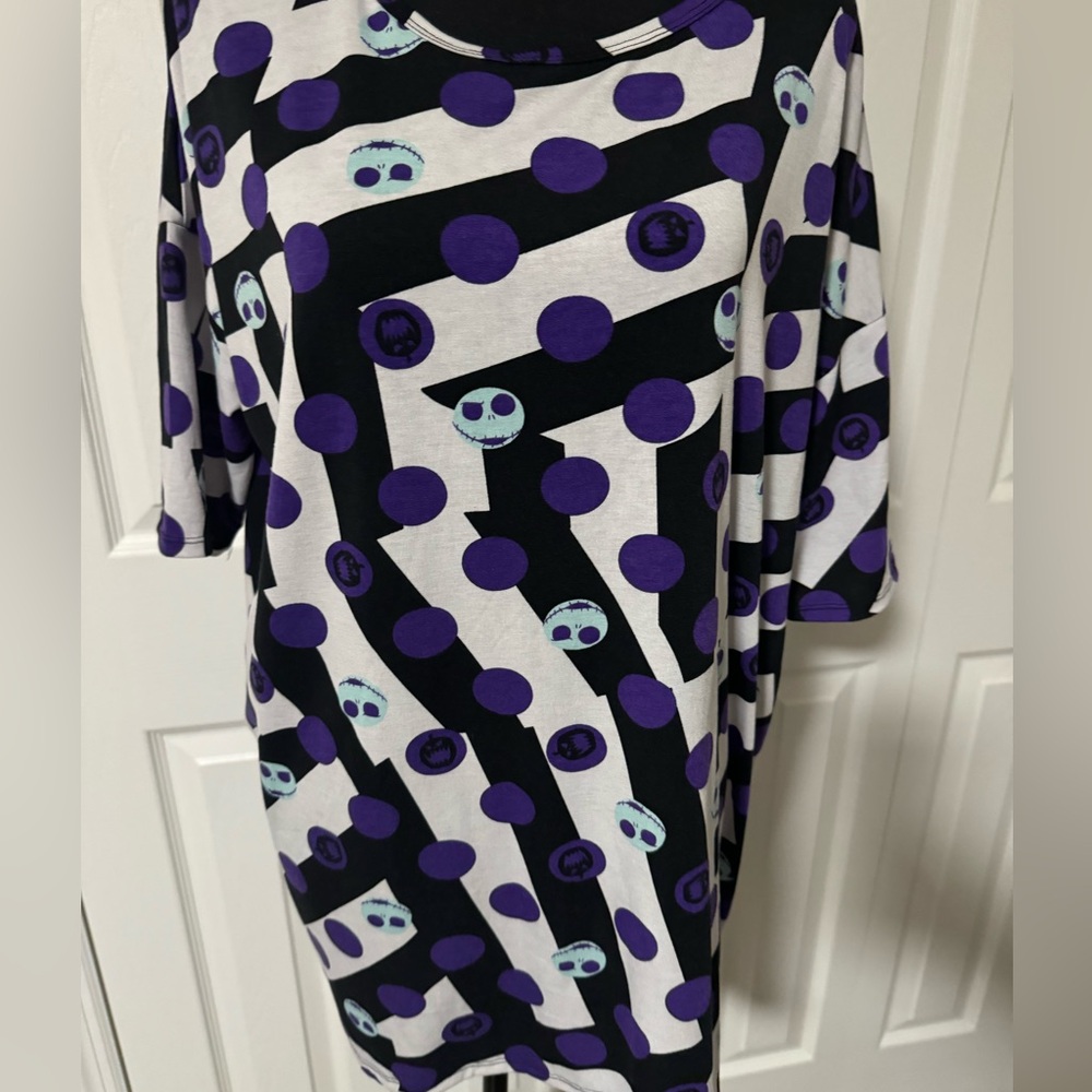LulaRoe nightmare before Christmas blouse size M